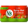 image:imageV8 Low Sodium Original 100 Vegetable Juice Vegetable Blend with Tomato Juice 115 FL OZ Can Pack of 24Spicy Hot