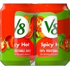 image:imageV8 Low Sodium Original 100 Vegetable Juice Vegetable Blend with Tomato Juice 115 FL OZ Can Pack of 24Spicy Hot