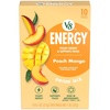 image:imageV8 Energy Peach Mango Energy Drink Powder 10 oz Packet 10 CountPeach Mango