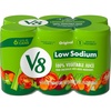 image:imageV8 Low Sodium Original 100 Vegetable Juice Vegetable Blend with Tomato Juice 115 FL OZ Can Pack of 24Low Sodium Original