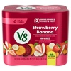 image:imageV8 Strawberry Banana 100 Fruit and Vegetable Juice 8 fl oz Can 24 PackStrawberry Banana