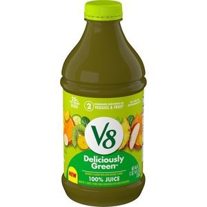 image:imageV8 Deliciously Green 100 Fruit and Vegetable Juice 46 fl oz BottleDeliciously Green