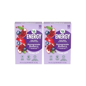 image:imageV8 Energy Peach Mango Energy Drink Powder 10 oz Packet 10 CountPomegranate Blueberry