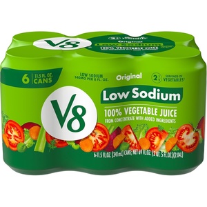 image:imageV8 Original 100 Vegetable Juice 115 fl oz Can 6 PackOriginal