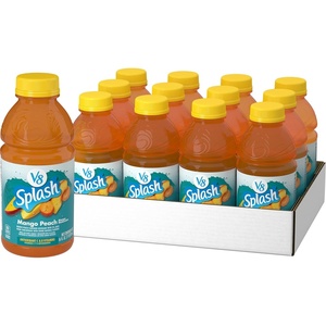 image:imageV8 Splash Watermelon Cherry Flavored Juice Beverage 64 fl oz Bottle 6 PackMango Peach