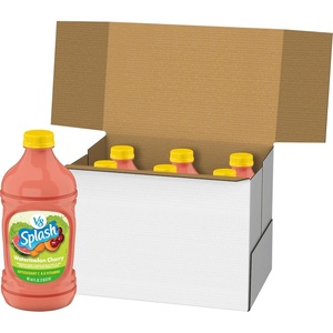 image:imageV8 Splash Watermelon Cherry Flavored Juice Beverage 64 fl oz Bottle 6 PackWatermelon Cherry